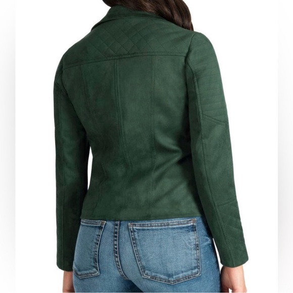 KUT from the KLOTH Jeans Women Quinn Vegan Suede Moto Jacket Top Size XS NWT - Picture 9 of 9